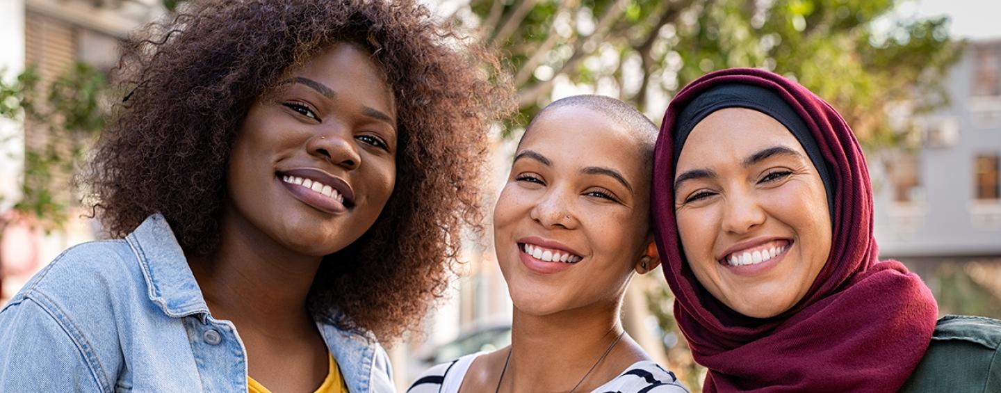 group of international women